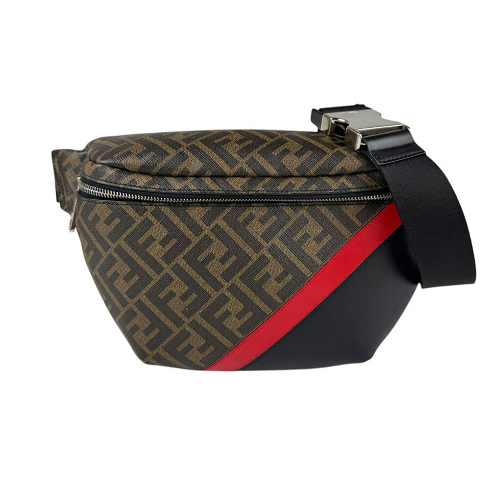 Fendi Leather Zucca Brown Body Waist Bag - Picture 2 of 4